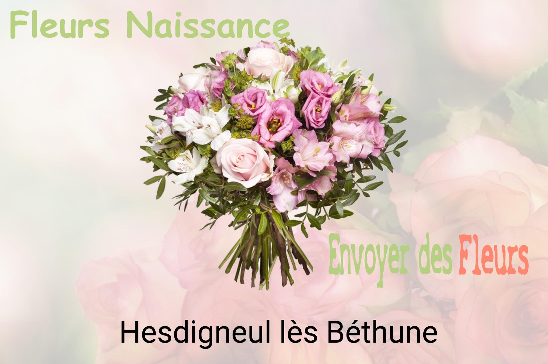 Bouquet de fleurs de naissance livré à Hesdigneul-lès-Béthune