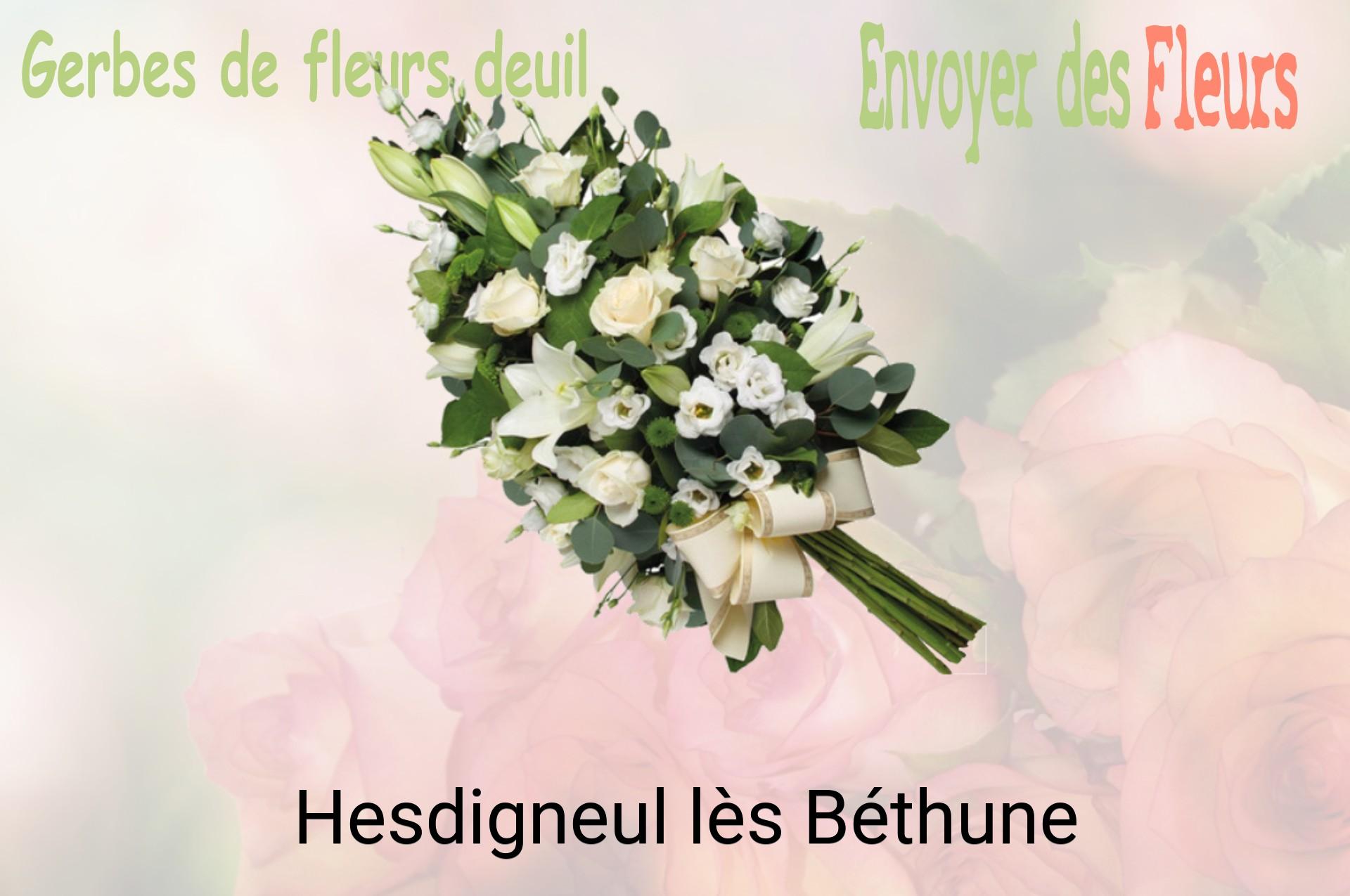 Gerbe de fleurs de deuil livrée à Hesdigneul-lès-Béthune